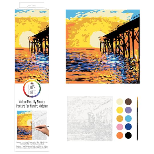 Plaid&#xAE; West Coast Pier Paint-By-Number Kit